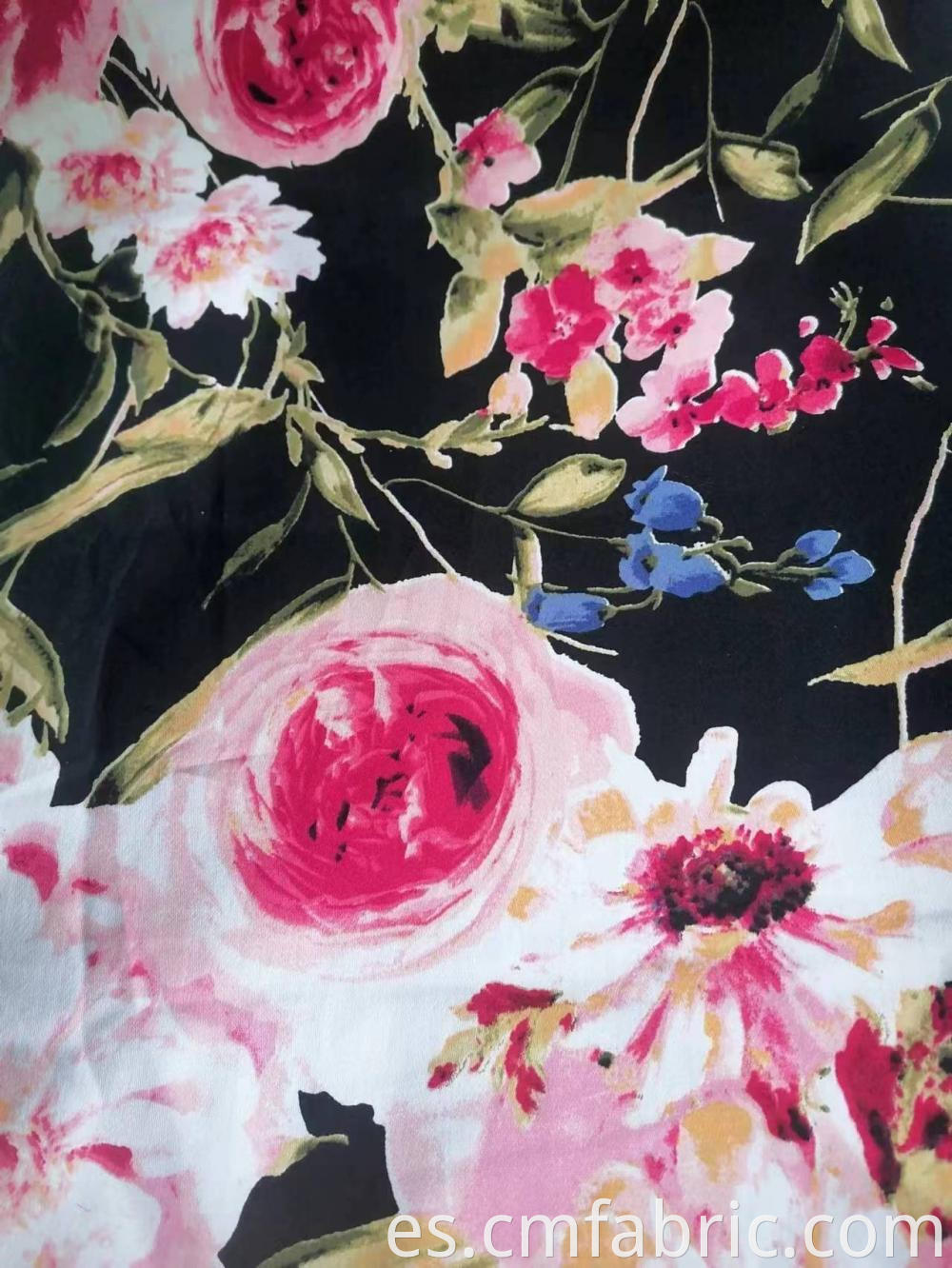 Cotton Rayon Sateen Spandex Printed Fabric 2 Jpg